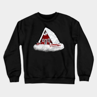 Winter forest house Crewneck Sweatshirt